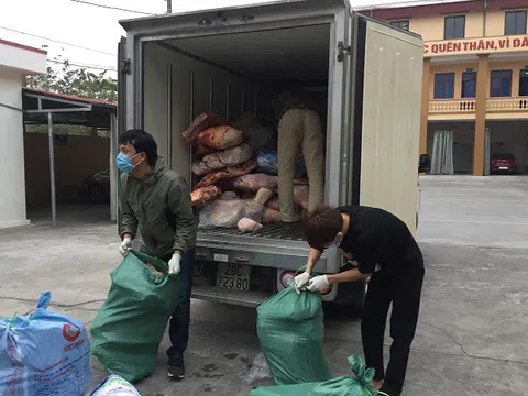 Hải Dương: Ngăn chặn hơn 2 tấn thịt lợn bốc mùi trên đường đi tiêu thụ