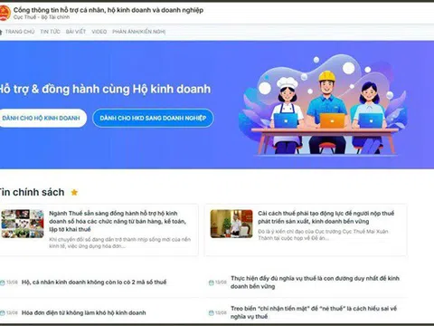 Ra mắt Cổng thông tin hỗ trợ cá nhân, hộ kinh doanh và doanh nghiệp