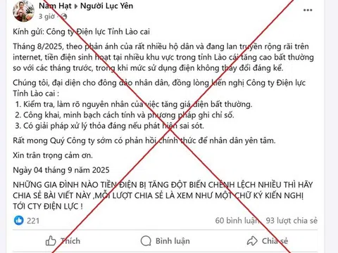 MXH tràn lan các đơn kiến nghị vì tiền điện trong tháng 8/2025 tăng cao bất thường: EVNNPC cảnh báo khẩn