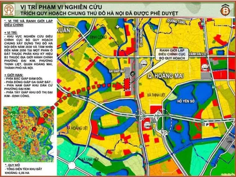 Hà Nội điều chỉnh quy hoạch cục bộ quận Hoàng Mai