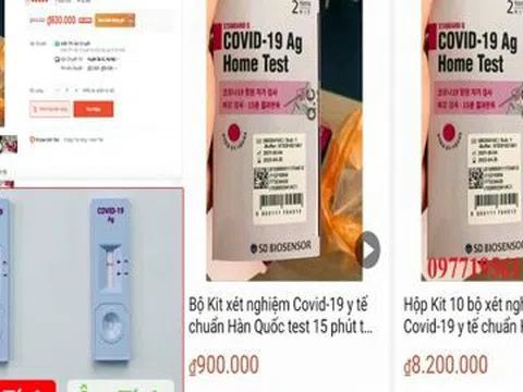 Quản lý thị trường vào cuộc kiểm tra việc Kit test thử nhanh virus COVID-19 bán tràn lan trên mạng
