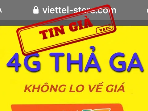 Giả mạo tên và hình ảnh của Viettel để rao bán SIM 4G