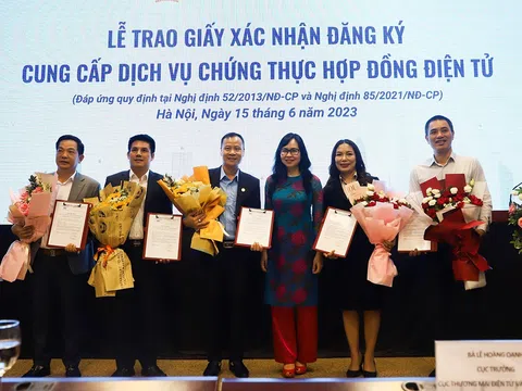 Thêm 5 doanh nghiệp tại Việt Nam đủ điều kiện cung cấp dịch vụ chứng thực hợp đồng điện tử