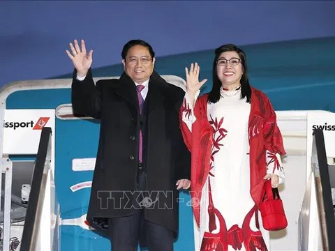 Thủ tướng Phạm Minh Chính tới Thụy Sĩ, bắt đầu chuyến công tác dự WEF Davos 2024