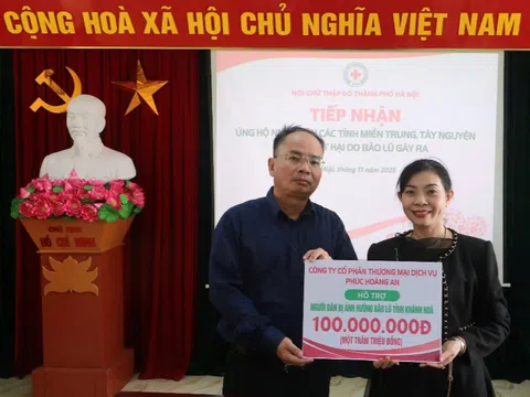 Hội Chữ thập đỏ Hà Nội: Tiếp nhận ủng hộ hỗ trợ đồng bào miền Trung
