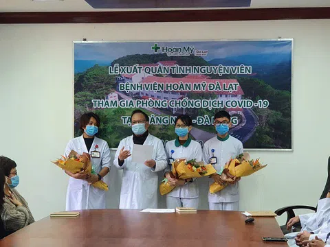 11 bác sĩ, điều dưỡng Bệnh viện Hoàn Mỹ Đà Lạt tình nguyện vào tâm dịch Quảng Nam, Đà Nẵng
