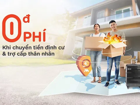 MSB miễn tới 100% phí chuyển tiền quốc tế