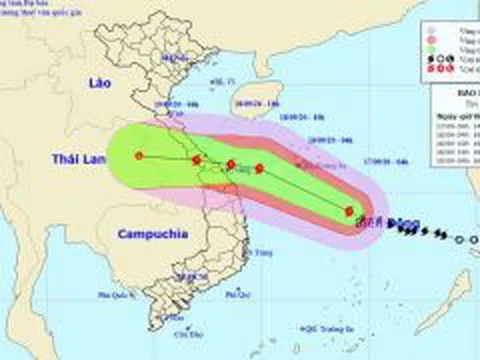 Cơn bão số 5: Giật cấp 12, có khả năng mạnh thêm