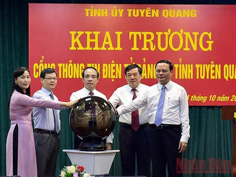 Tuyên Quang: Khai trương Cổng thông tin điện tử Đảng bộ tỉnh