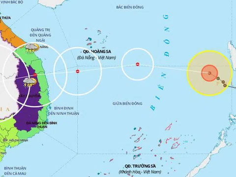 Bão số 10 sẽ suy yếu thành áp thấp nhiệt đới khi vào bờ