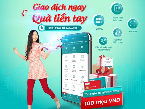 'Giao dịch ngay - Quà liền tay' với Kienlongbank Mobile Banking