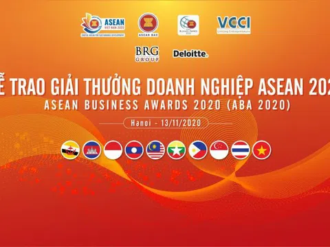 Giải thưởng ABA 2020: Tôn vinh những doanh nghiệp, doanh nhân xuất sắc nhất khu vực Asean