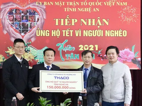 THACO tặng hơn 17 tỷ đồng lo tết cho người nghèo