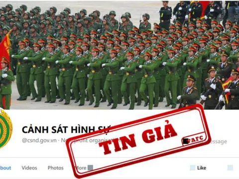 Trang Fanpage “Cảnh Sát Hình Sự” giả mạo thông tin Bộ Công an