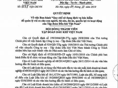 Quy chế đấu thầu dịch vụ bảo hiểm: “PVN cần thực hiện nghiêm pháp luật về đấu thầu”