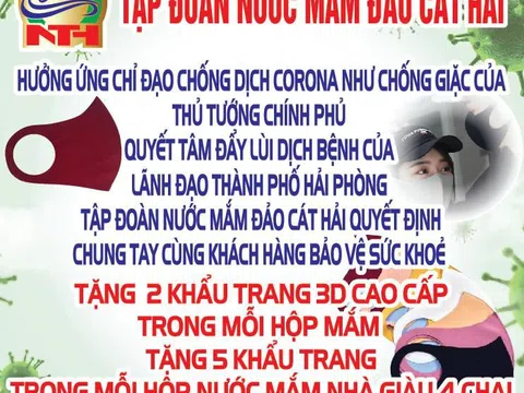 Chung tay đẩy lùi dịch covid-19_ Doanh nghiệp nước mắm Hải Phòng tặng hàng triệu khẩu trang cho người tiêu dùng