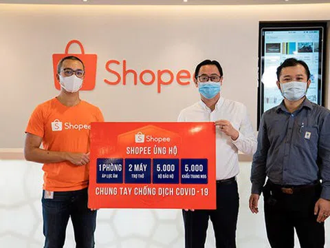 Shopee ủng hộ 3 tỷ đồng chung tay đẩy lùi dịch bệnh COVID-19