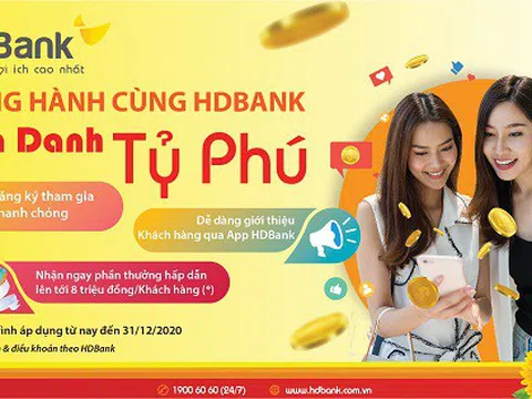 HDBank đồng hành cùng khách hàng với nhiều ưu đãi hấp dẫn