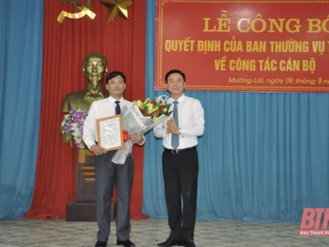 Công bố quyết định của Ban Thường vụ Tỉnh ủy Thanh Hóa về công tác cán bộ