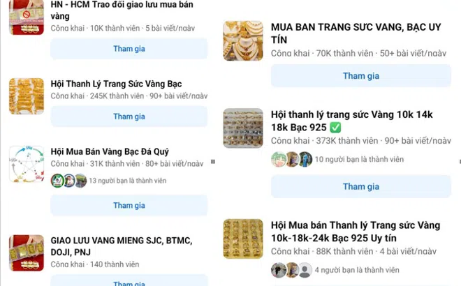 Người dân cần thận trọng khi mua bán vàng trên mạng