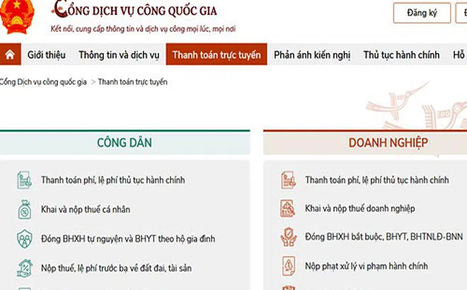 Tổng cục Thuế mở rộng dịch vụ thanh toán trực tuyến nghĩa vụ tài chính về đất đai của hộ gia đình, cá nhân