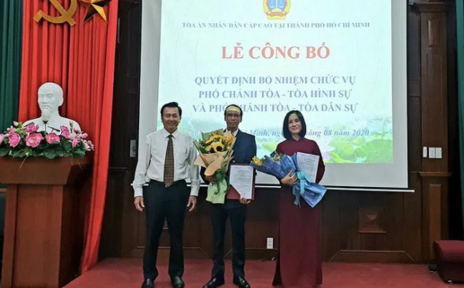 TAND Cấp cao tại TP.HCM: Công bố quyết định bổ nhiệm Phó chánh toà Hình sự và Dân sự