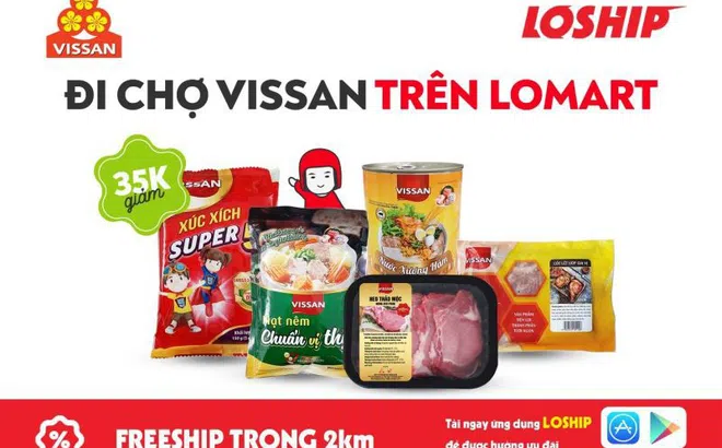 Vissan khai trương chuỗi cửa hàng trên dịch vụ đi chợ hộ Lomart