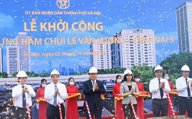 Hà Nội: Khởi công xây dựng hầm chui Lê Văn Lương - Vành đai 3