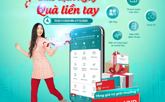 'Giao dịch ngay - Quà liền tay' với Kienlongbank Mobile Banking