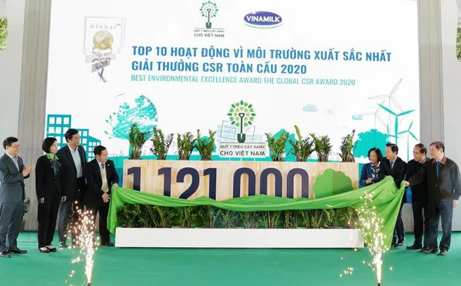 Vinamilk hoàn thành mục tiêu trồng 1 triệu cây xanh cho Việt Nam