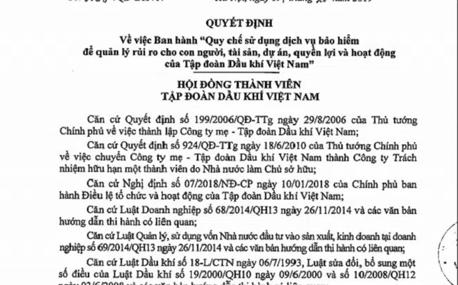 Quy chế đấu thầu dịch vụ bảo hiểm: “PVN cần thực hiện nghiêm pháp luật về đấu thầu”