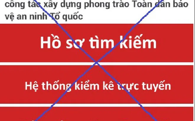 Giả mạo Cổng TTĐT Bộ Công an để thu thập thông tin cá nhân